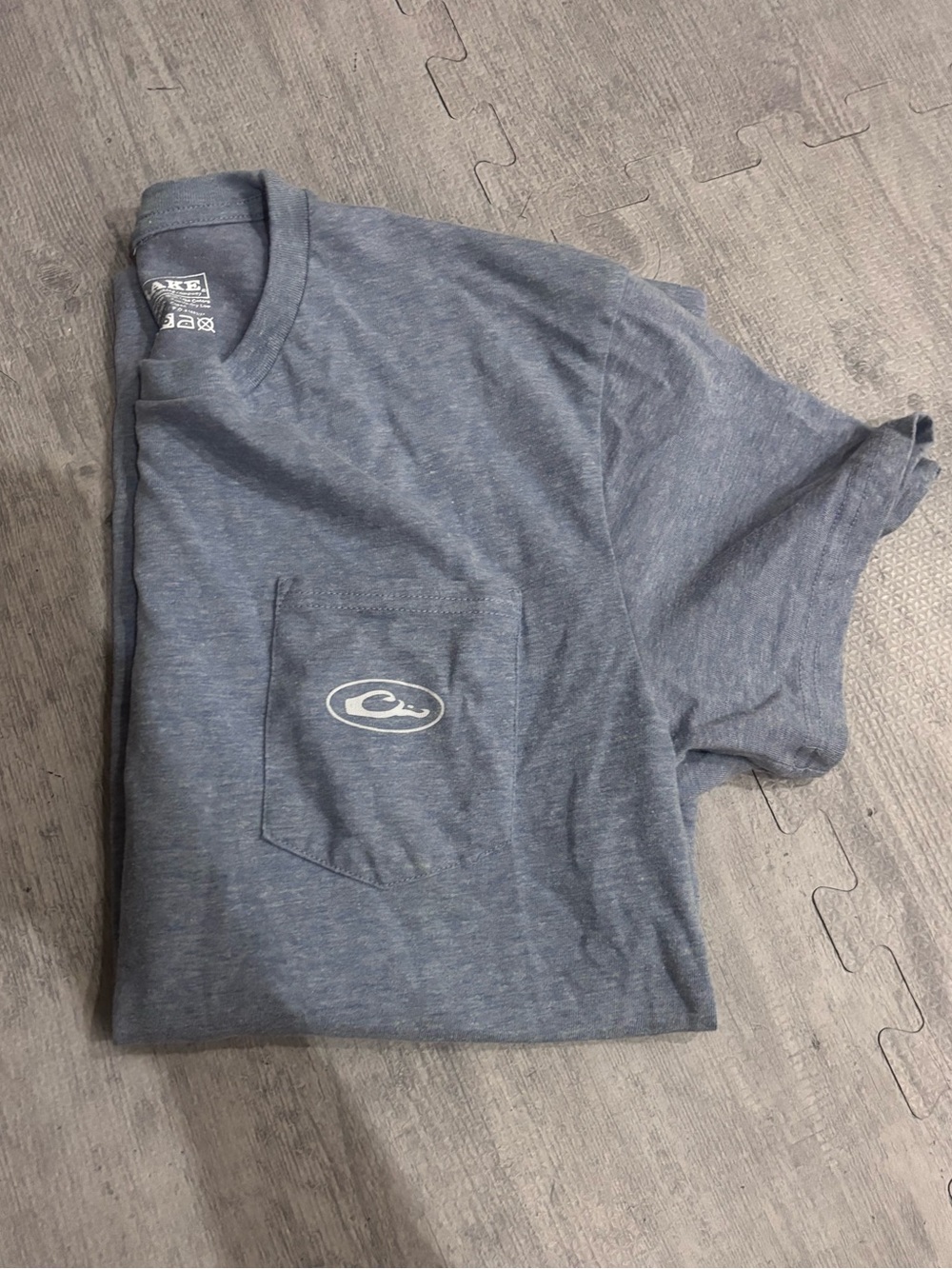 Drake Men's Blue Pocket T-Shirt